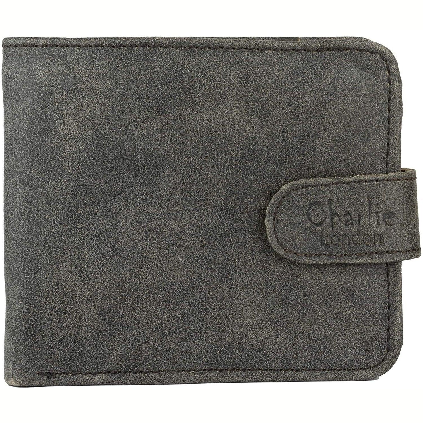 leather wallet rfid trifold genuine men's wallet with gift box