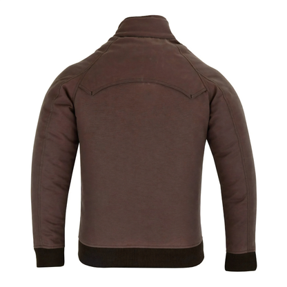 Wax Cotton Armoured Bomber Jacket for Men