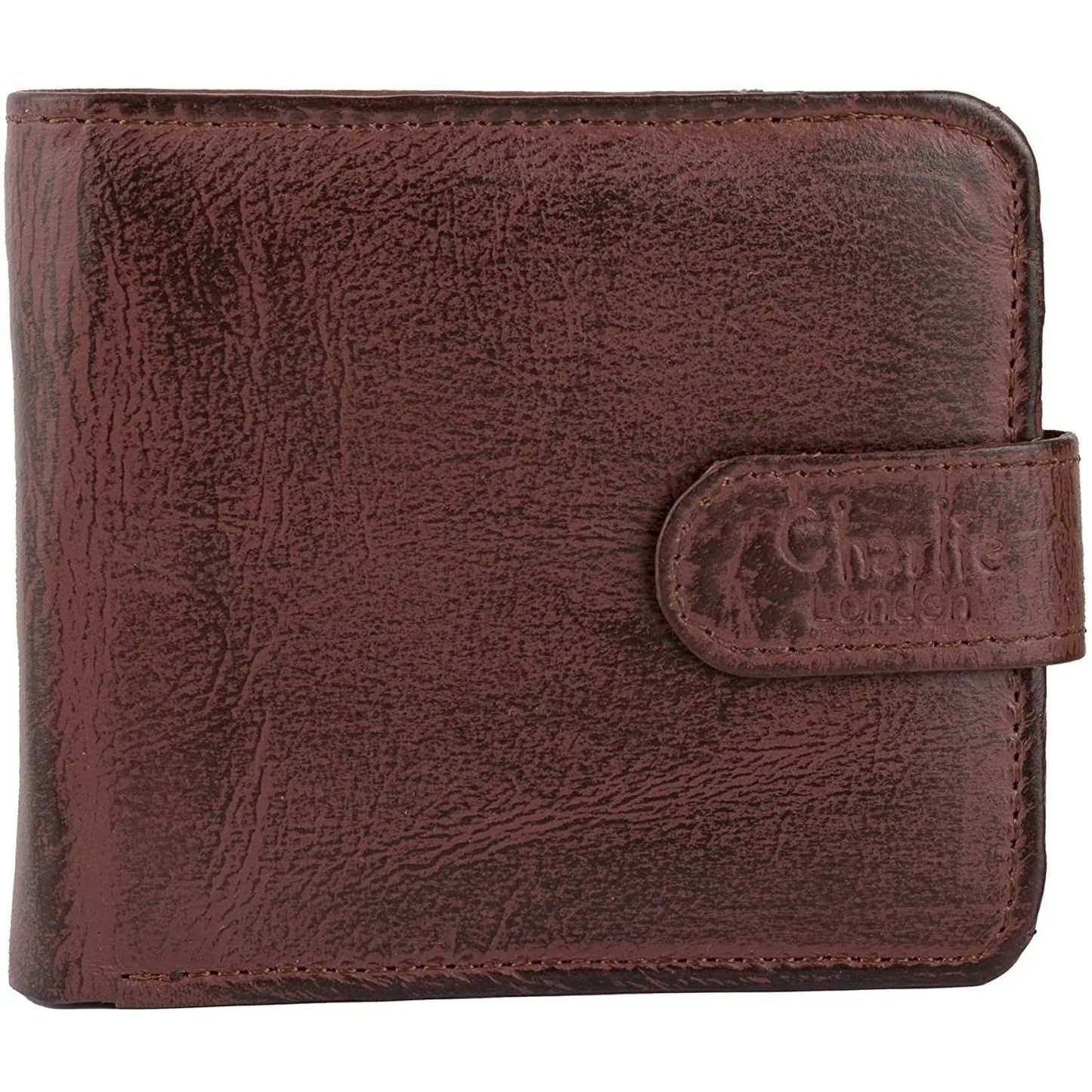 leather wallet rfid trifold genuine men's wallet with gift box