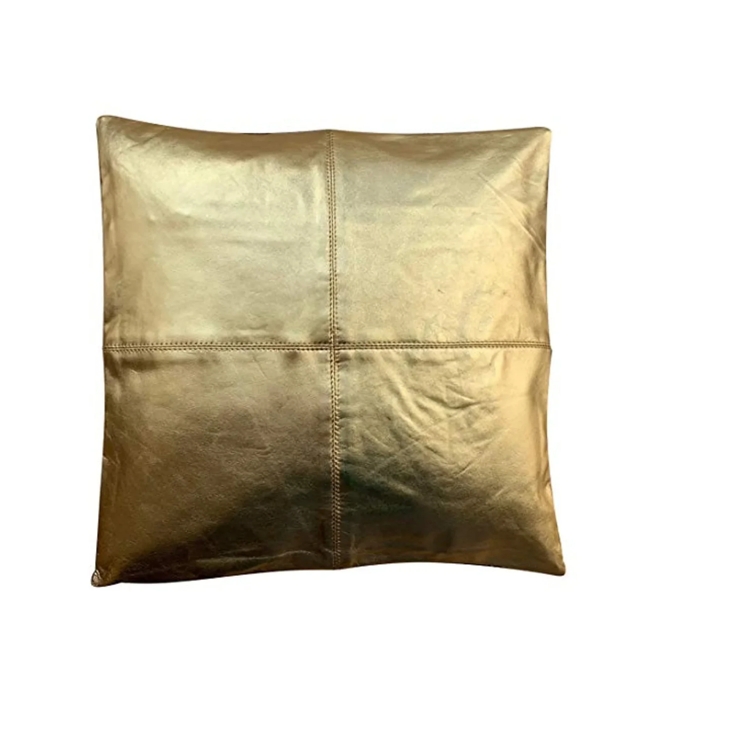 metallic genuine leather sofa cushion covers luxury look