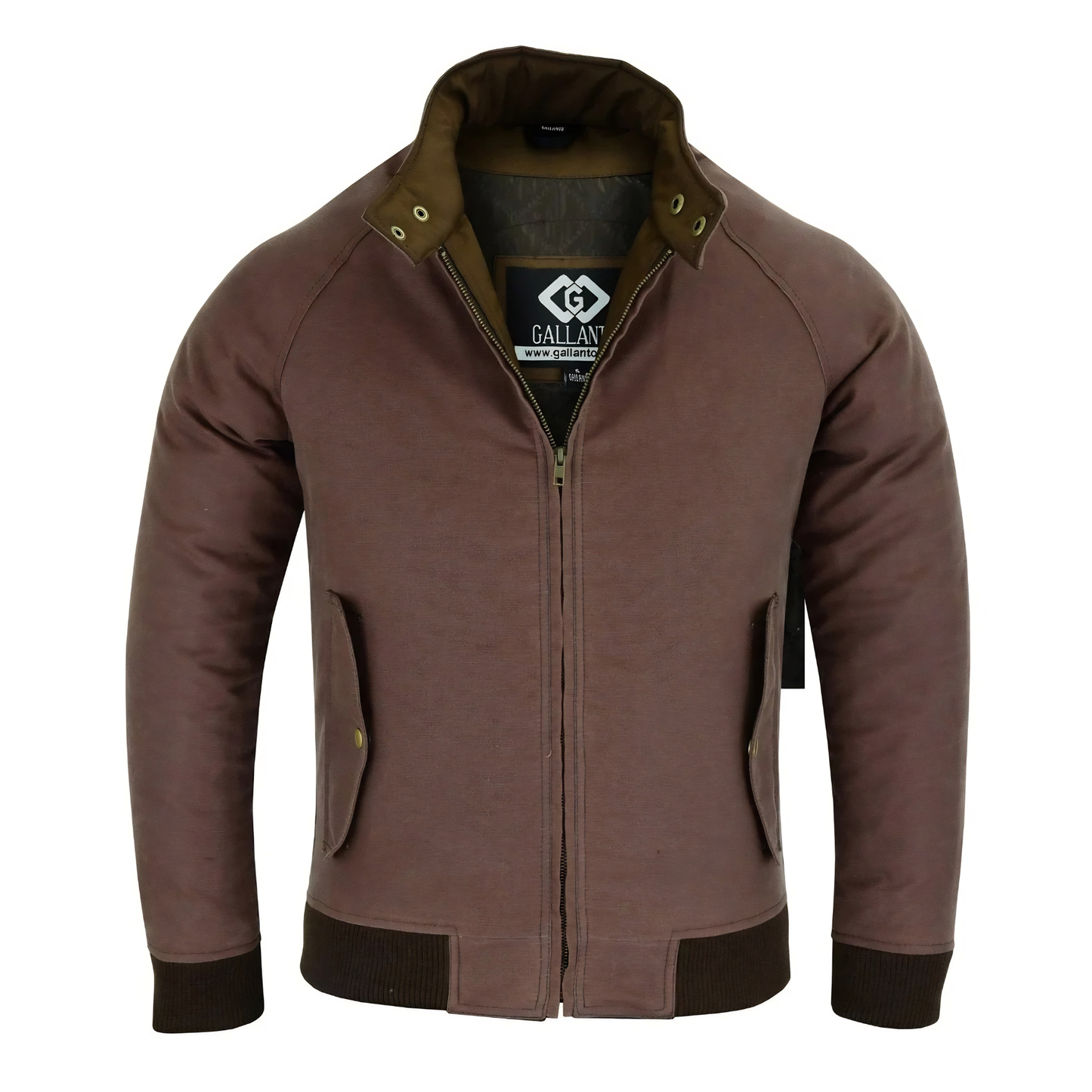 wax cotton armoured bomber jacket for men