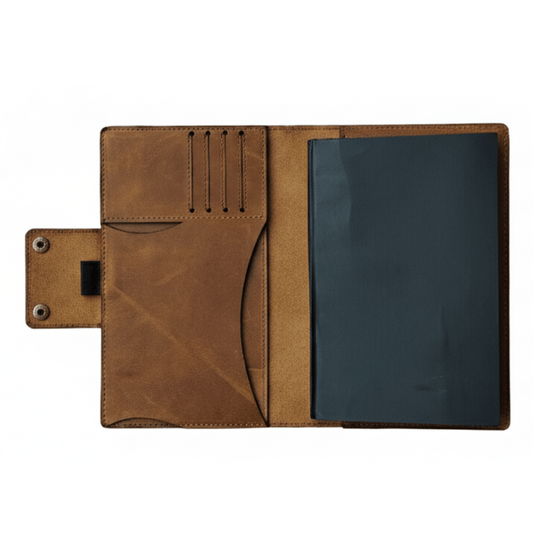 Premium Leather Notebook Cover | Refillable A5 Journal Cover & Diary
