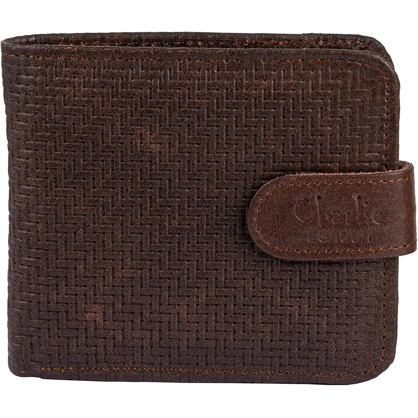 leather wallet rfid trifold genuine men's wallet with gift box