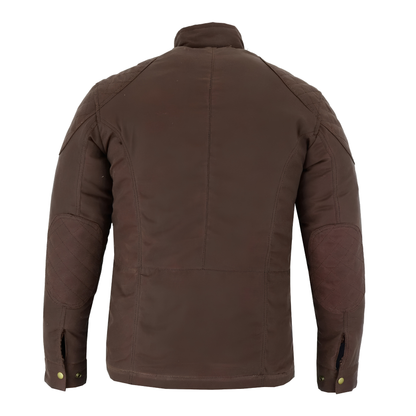 Waxed Cotton Biker Jacket – Vintage Armoured Motorcycle Coat