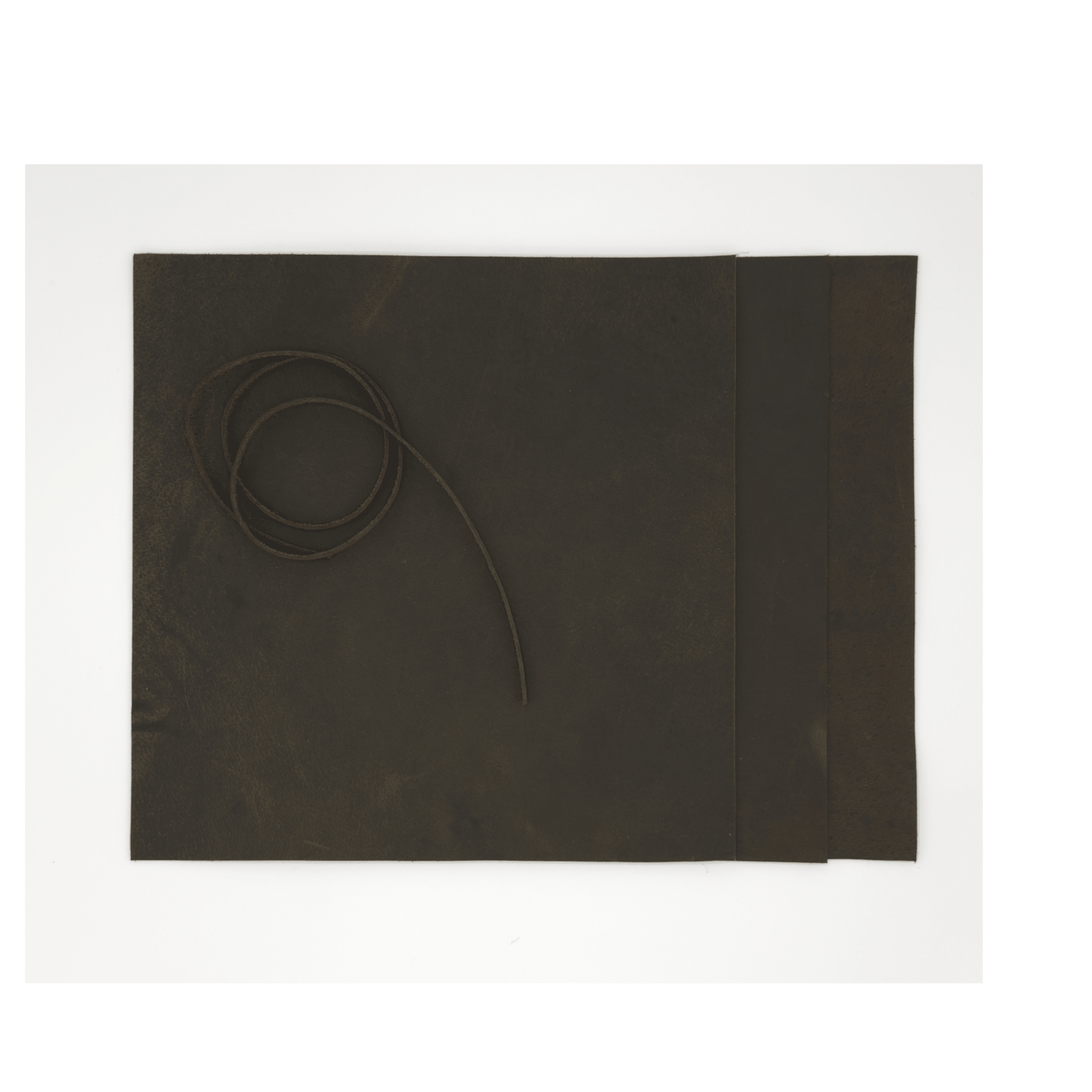 premium genuine leather sheets 3-pack with leather cord for crafts