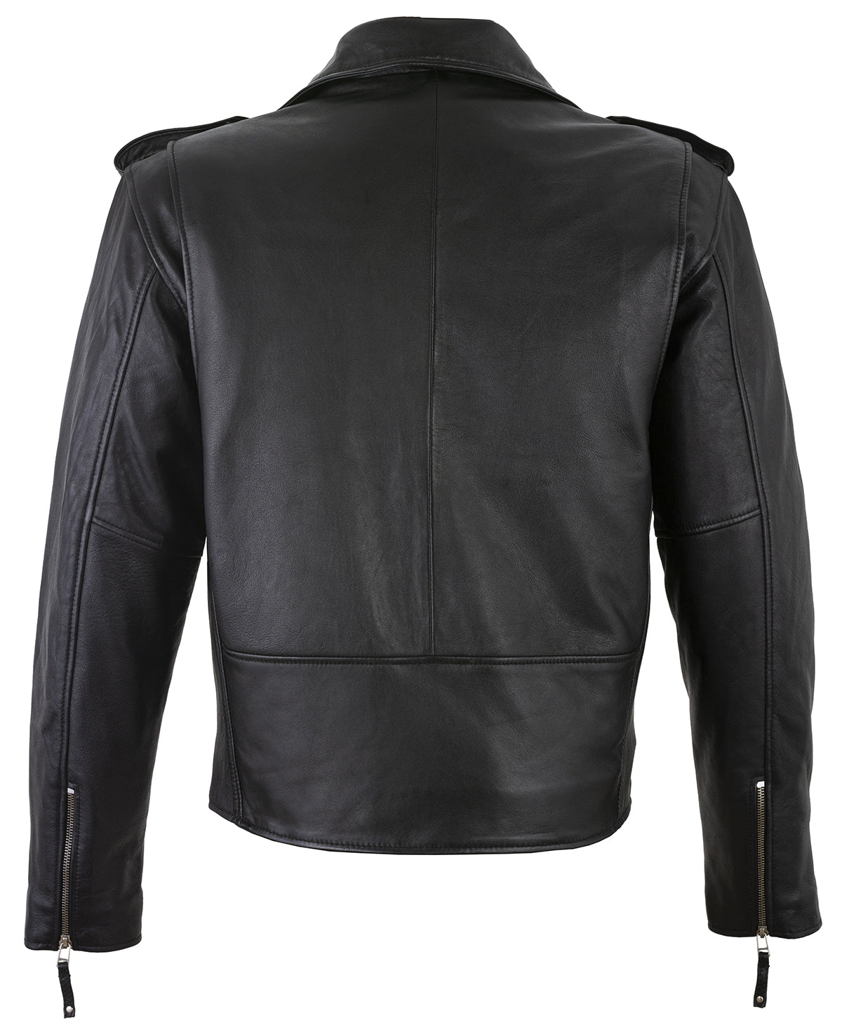 designer jacket – men's brando cross zip leather biker jacket