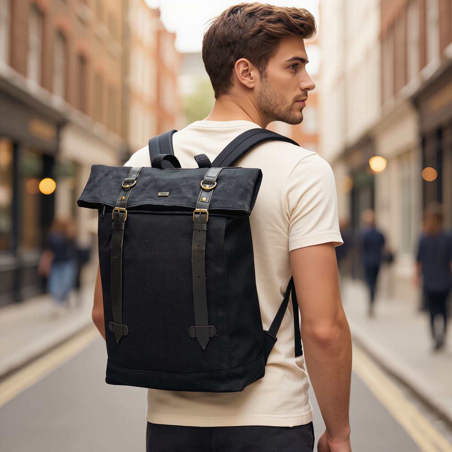 canvas rucksack for travel, work and everyday adventures