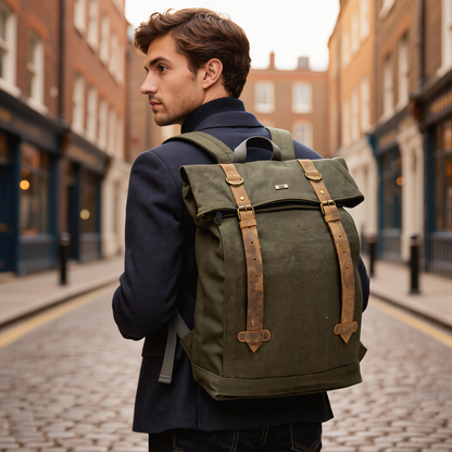 Canvas Rucksack for Travel, Work and Everyday Adventures