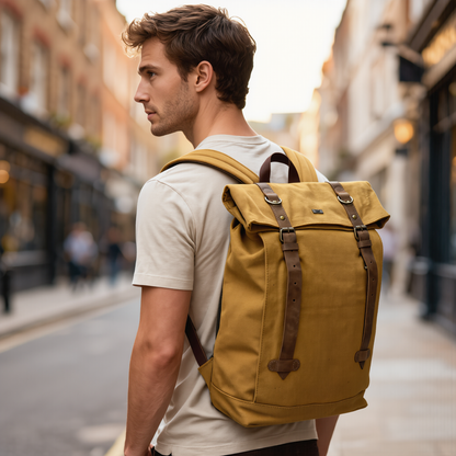Canvas Rucksack for Travel, Work and Everyday Adventures