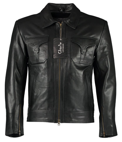 Drifter Men's Leather Jackets Drifter Italian Cowhide Leather Jacket
