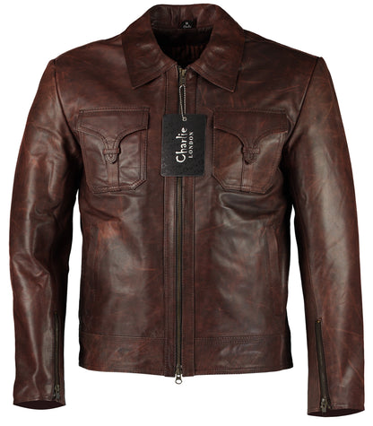 Drifter Men's Leather Jackets Drifter Italian Cowhide Leather Jacket