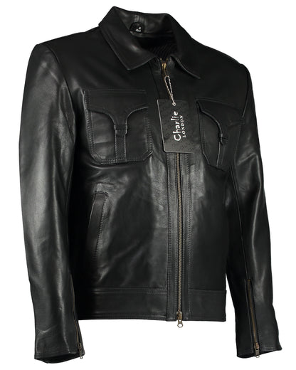 Drifter Men's Leather Jackets Drifter Italian Cowhide Leather Jacket