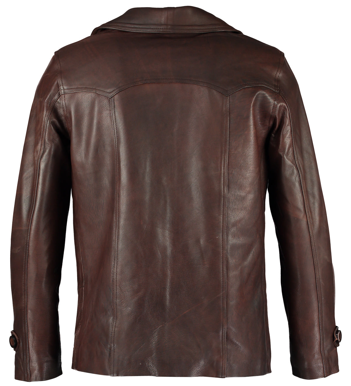 mens leather jackets – cowhide heist antique long coat