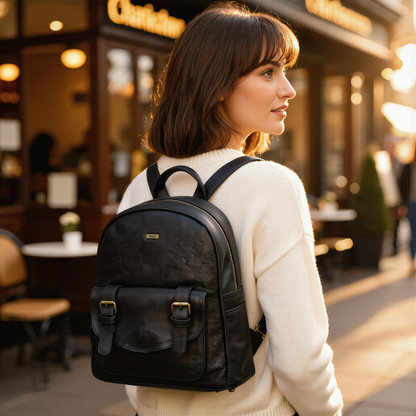 Travel Rucksack – Premium Genuine Leather Laptop Backpack