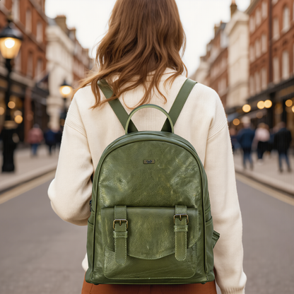 Travel Rucksack – Premium Genuine Leather Laptop Backpack
