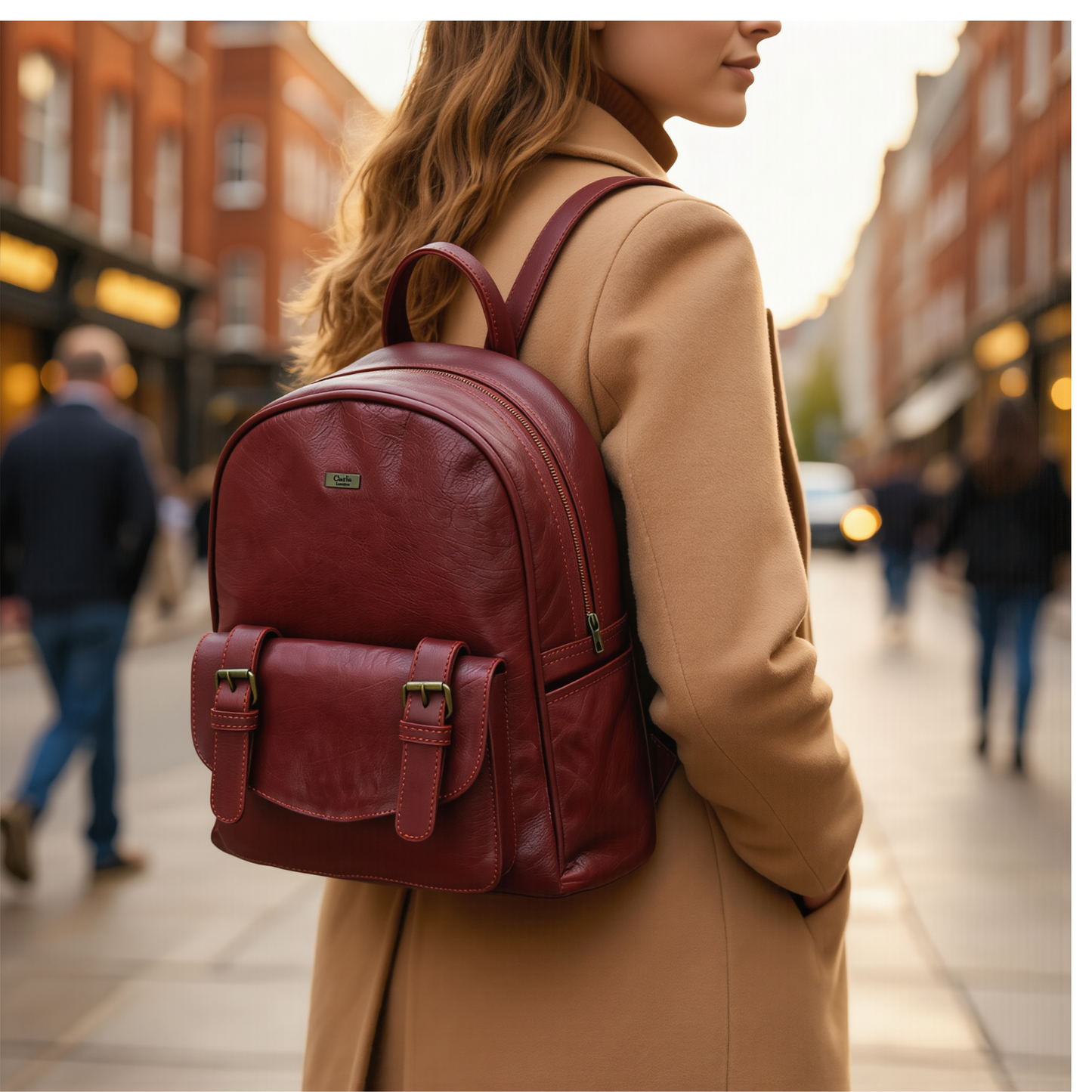 travel rucksack – premium genuine leather laptop backpack