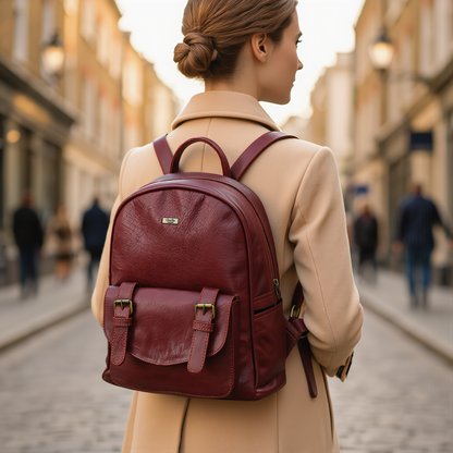 Travel Rucksack – Premium Genuine Leather Laptop Backpack