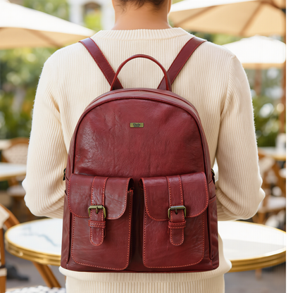 Leather Backpack – Premium Genuine Leather Designer Laptop Backpack