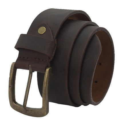A Classic Plain Leather Belt for Men-Everyday Style and Comfort