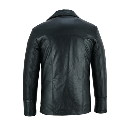 Leather Blazer Men – Brad Pitt Fight Club Style Leather Jacket