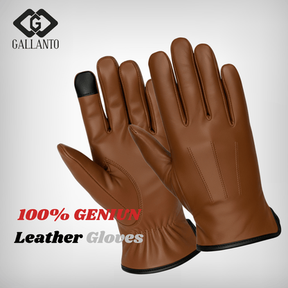 Leather Gloves – Premium Cashmere Lined Touchscreen Fashion Gloves