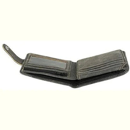 Leather Wallet RFID Trifold Genuine Men's Wallet with Gift Box