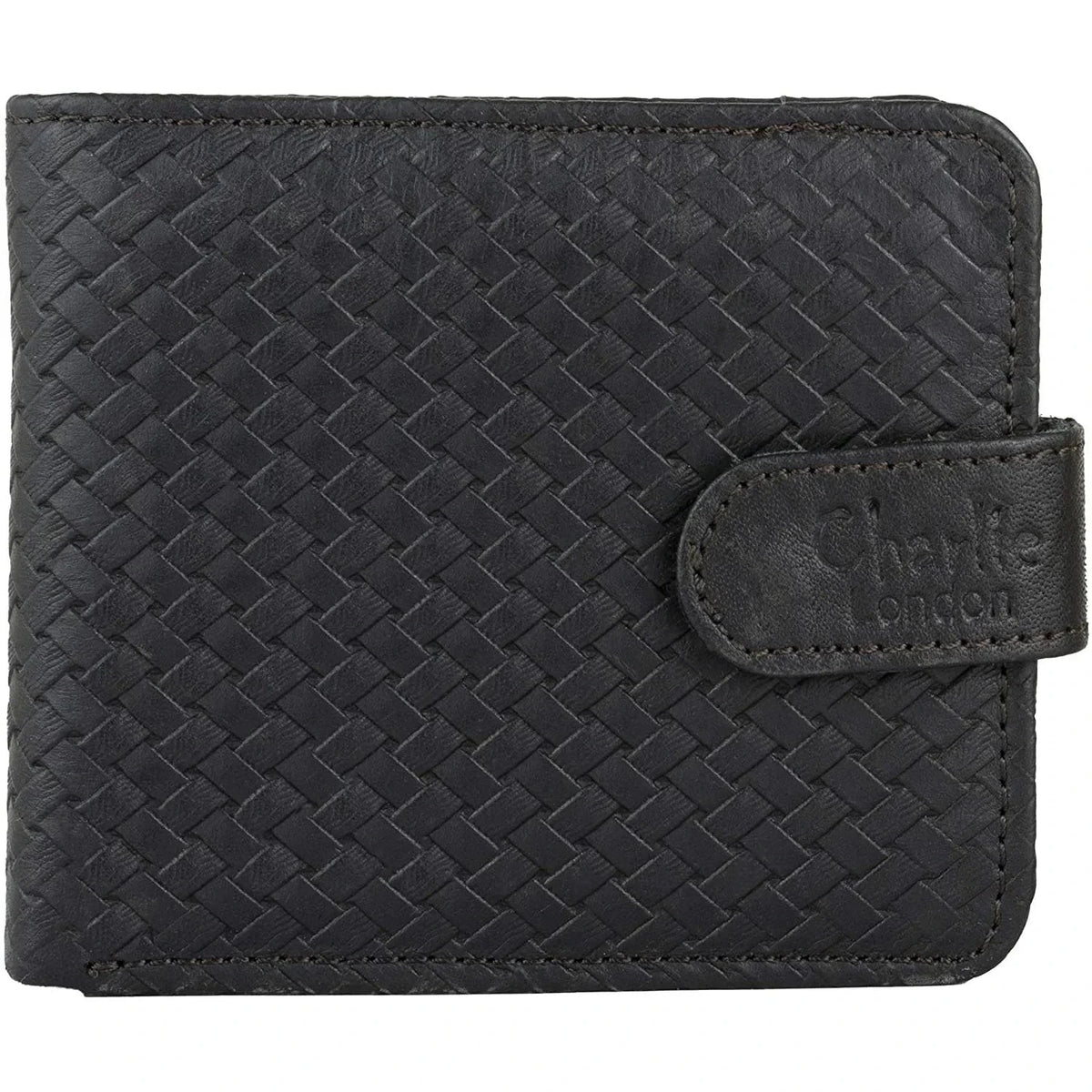 leather wallet rfid trifold genuine men's wallet with gift box
