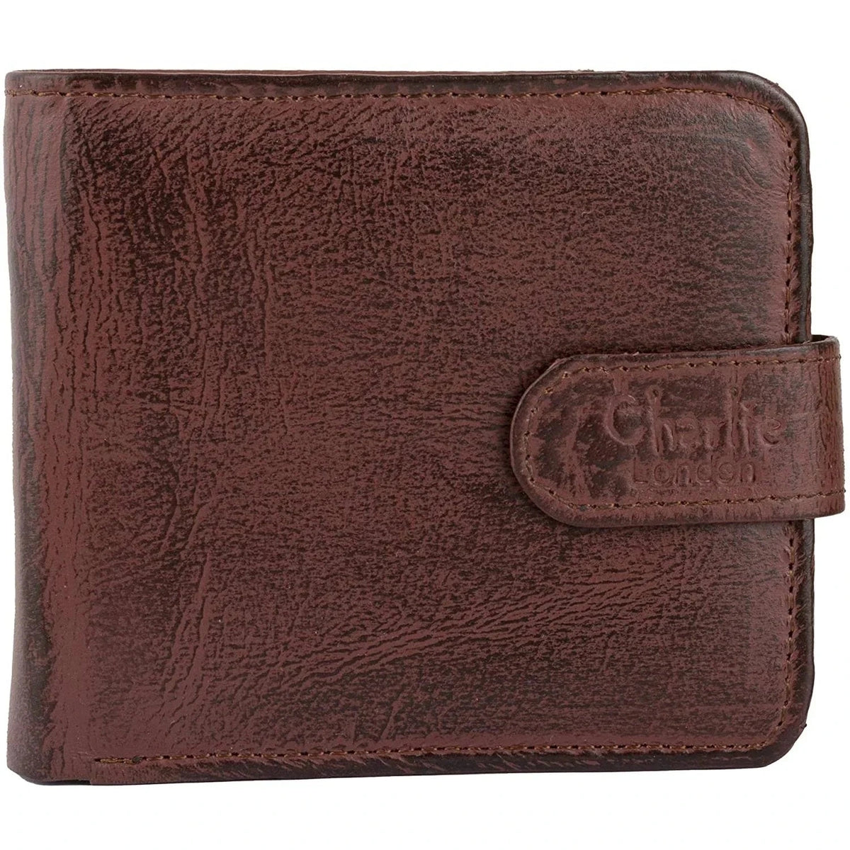 leather wallet rfid trifold genuine men's wallet with gift box