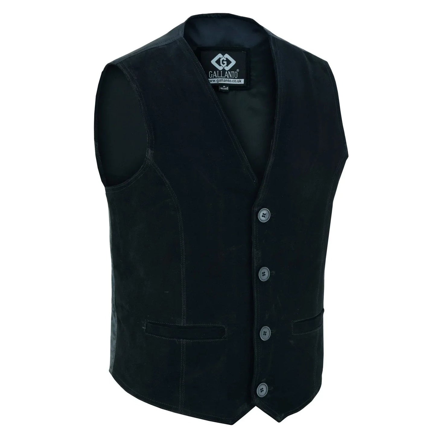 coat button classic leather men vest for motorcycle and casual wear