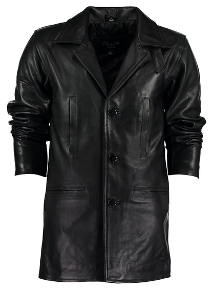 Mens Leather Clothing – Max Payne Inspired Leather Coat