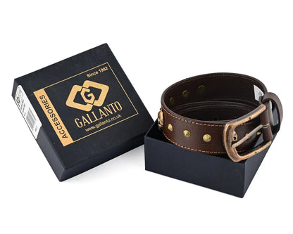 Men's Belts Genuine Leather Westren Skull Style Belt