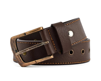 Men's Belts Genuine Leather Westren Skull Style Belt