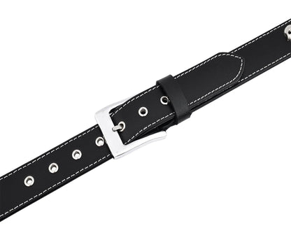 Men's Belts Genuine Leather Westren Skull Style Belt