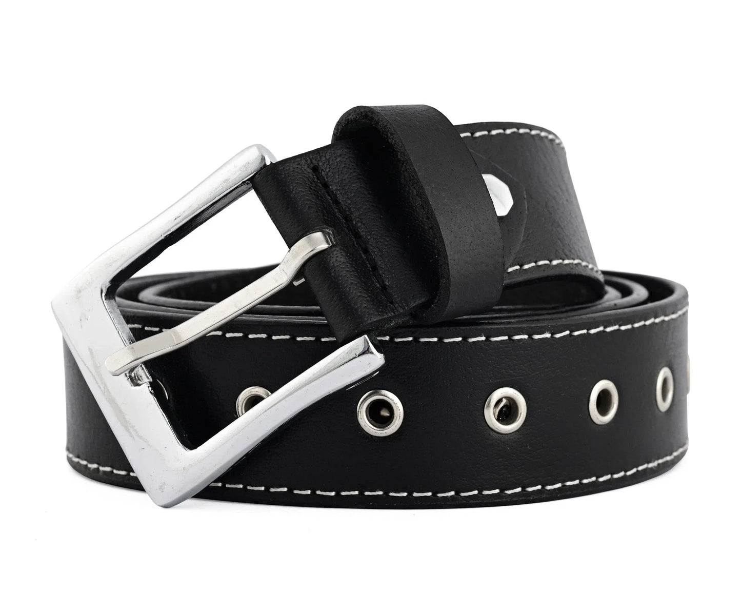 men's belts genuine leather westren skull style belt