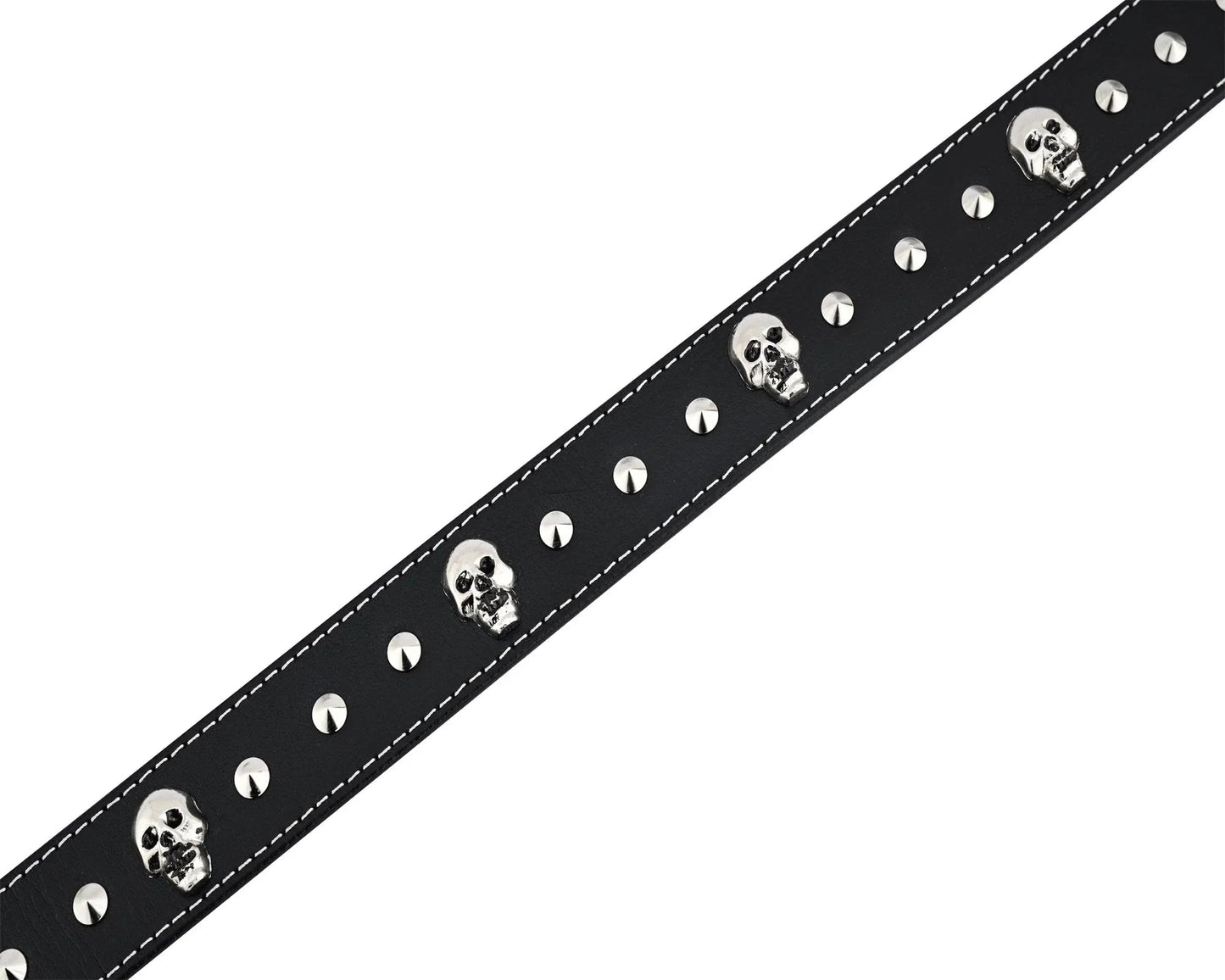 men's belts genuine leather westren skull style belt