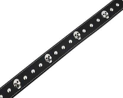 Men's Belts Genuine Leather Westren Skull Style Belt