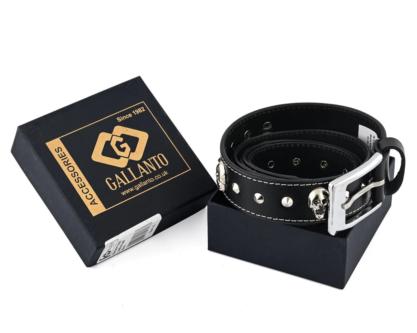 men's belts genuine leather westren skull style belt