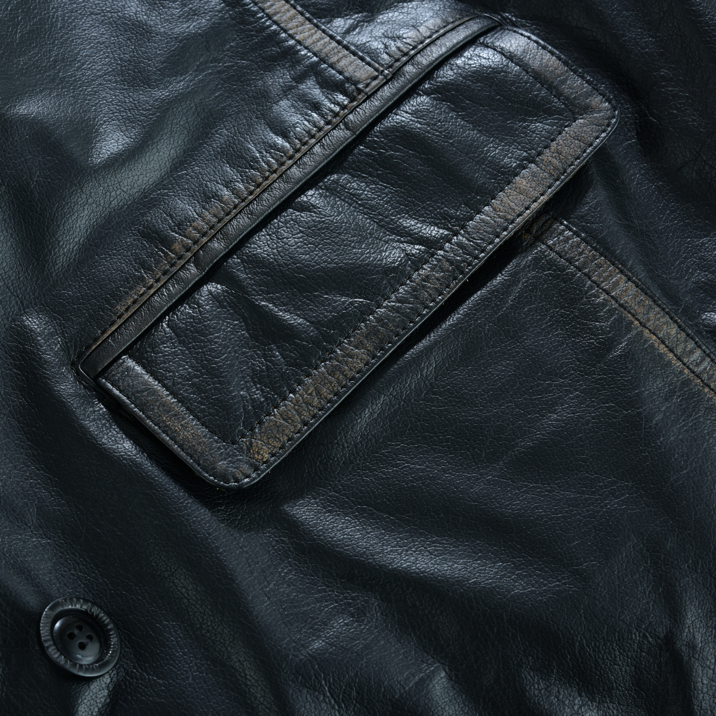 men's double breasted dr. who kriegsmarine leather blazer jacket