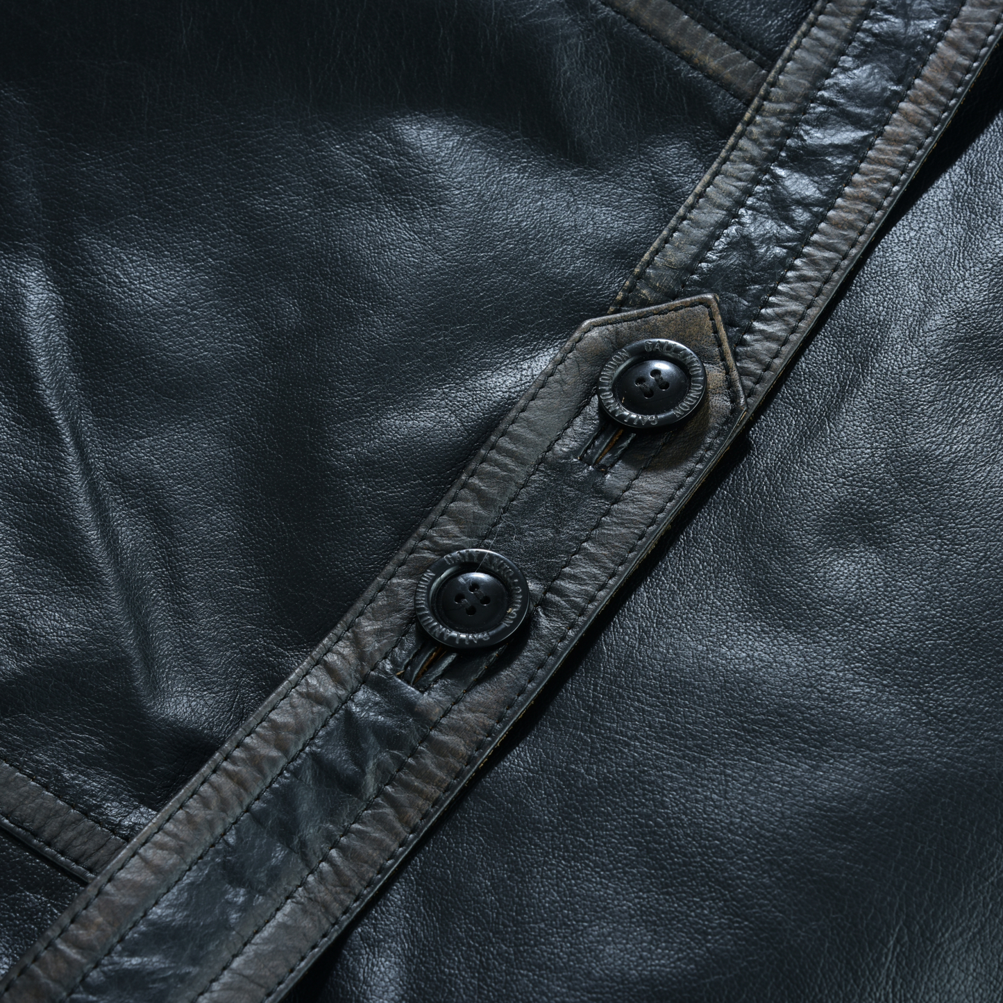 men's double breasted dr. who kriegsmarine leather blazer jacket