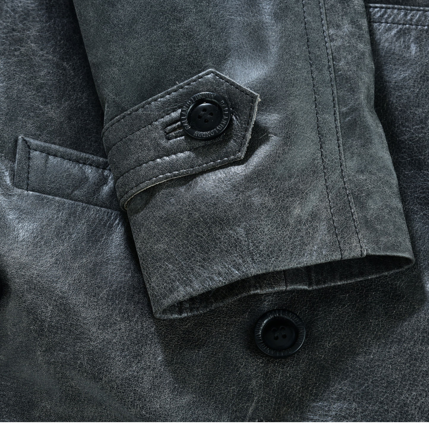 men's double breasted dr. who kriegsmarine leather blazer jacket