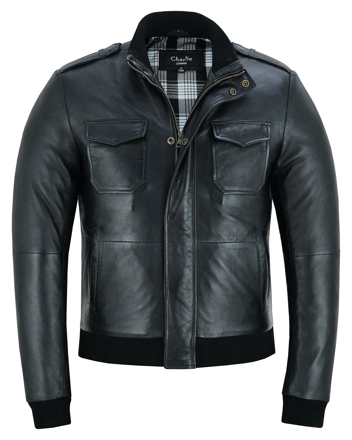 bristol leather bomber jacket for men premium cowhide leather