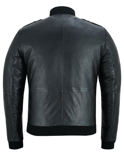Bristol Leather Bomber Jacket for Men Premium Cowhide Leather
