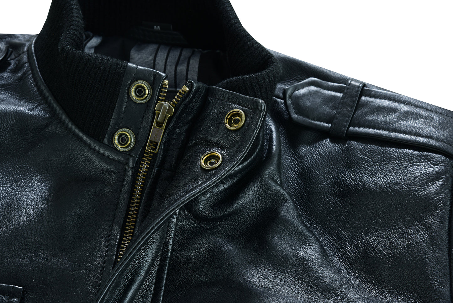bristol leather bomber jacket for men premium cowhide leather