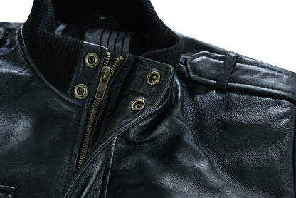 Bristol Leather Bomber Jacket for Men Premium Cowhide Leather