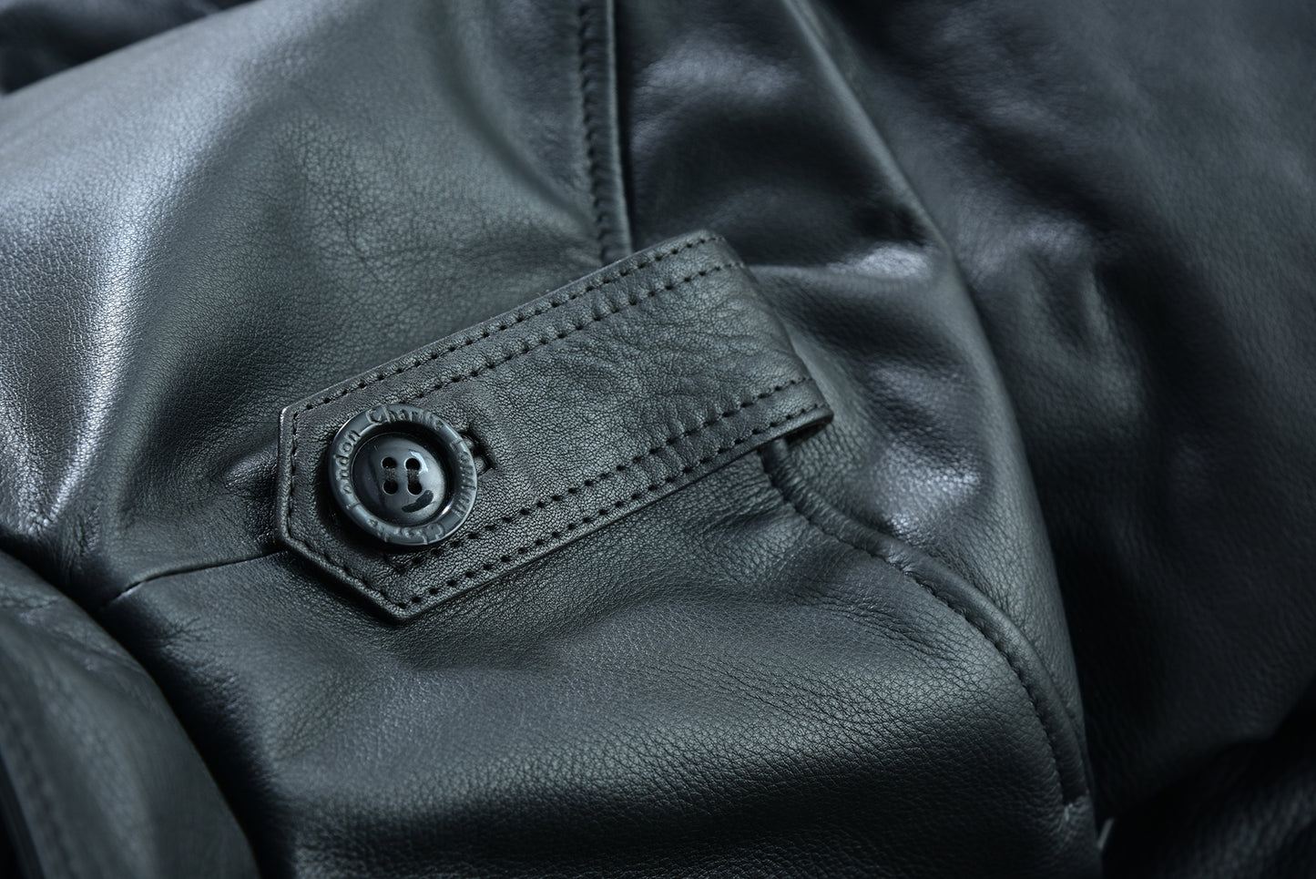 aberdeen men's leather smart casual coat