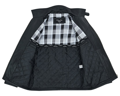 Aberdeen Men's Leather Smart Casual Coat