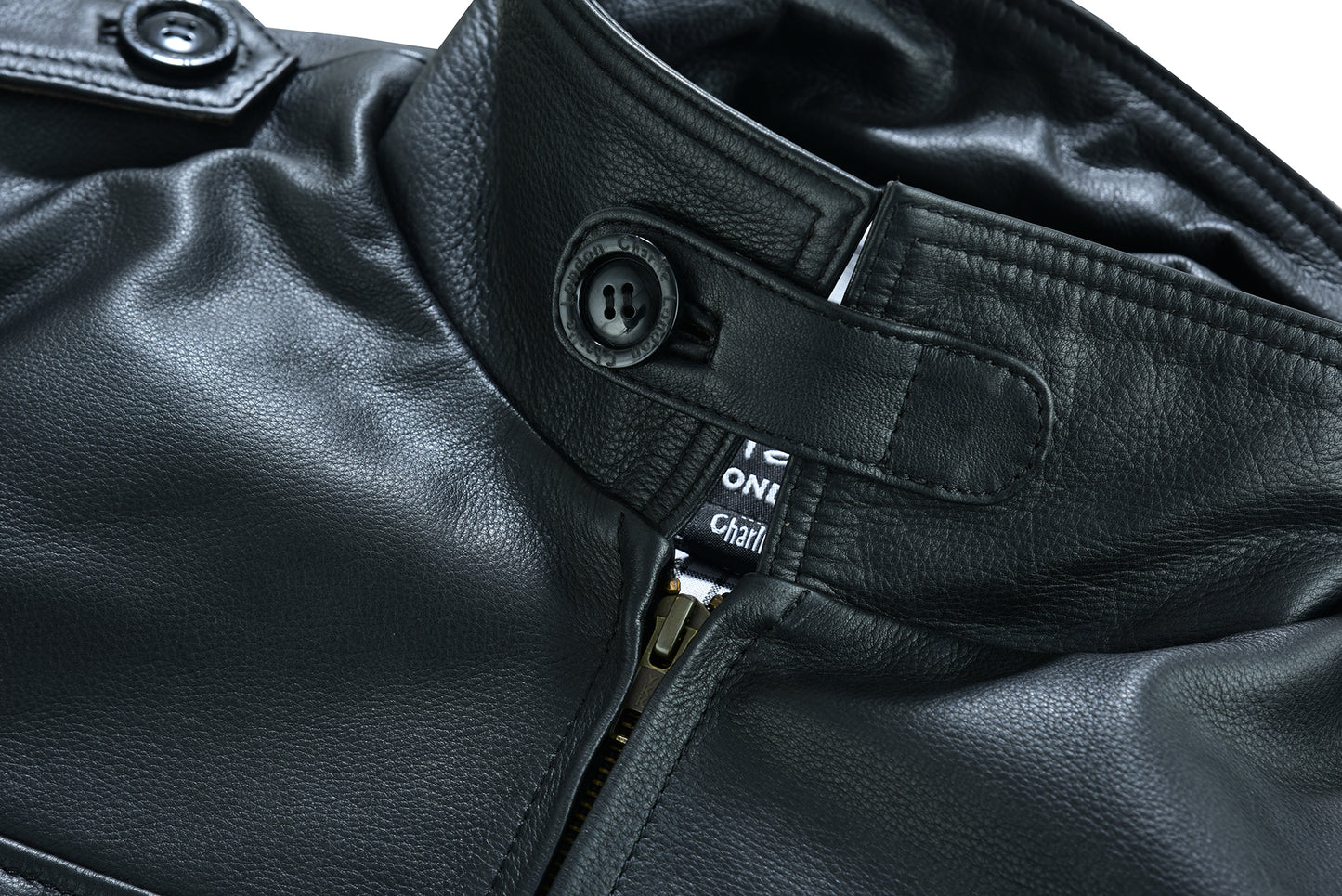 aberdeen men's leather smart casual coat