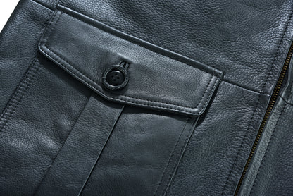 Aberdeen Men's Leather Smart Casual Coat