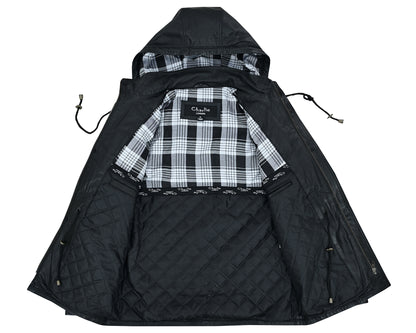 Parka Men's  Leather Coats and Jackets In Premium Cowhide Leather