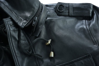 Parka Men's  Leather Coats and Jackets In Premium Cowhide Leather